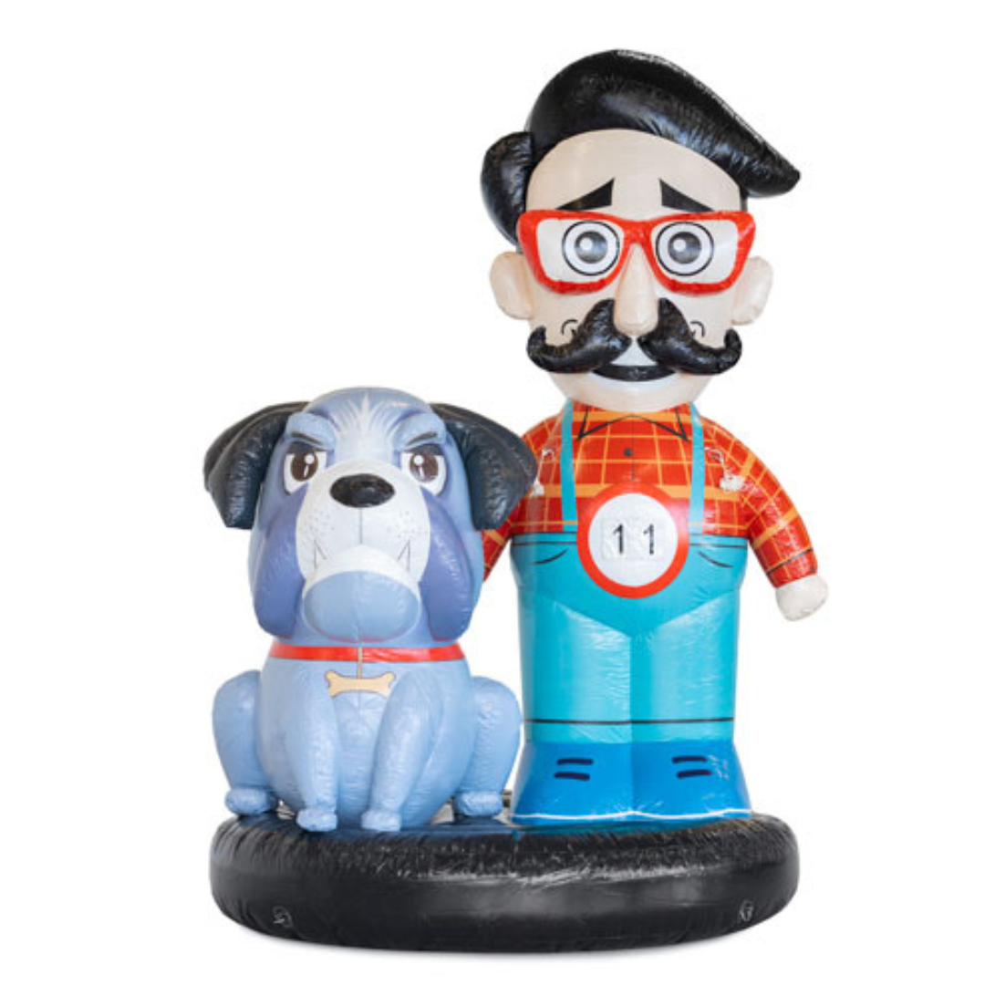 Abraham pop met hond Abraham pop met hond